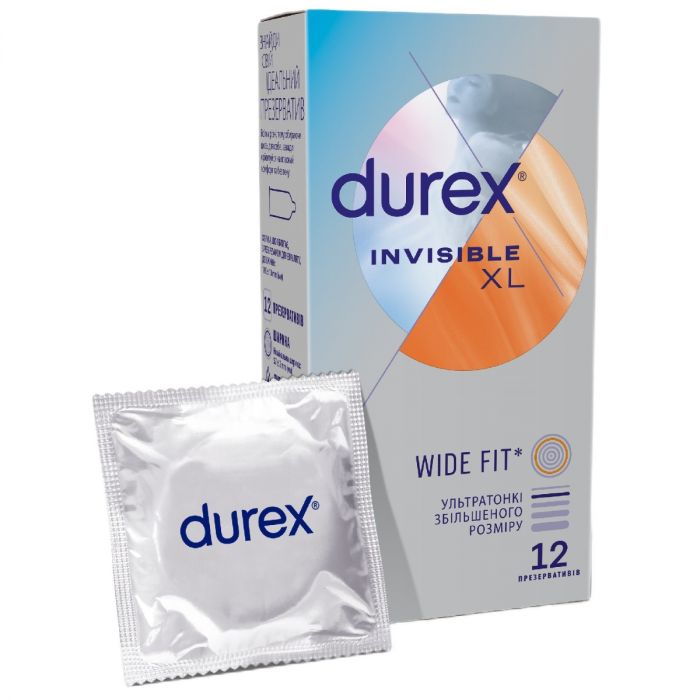Презервативи Durex Invisible (ультратонкі) XL №12 