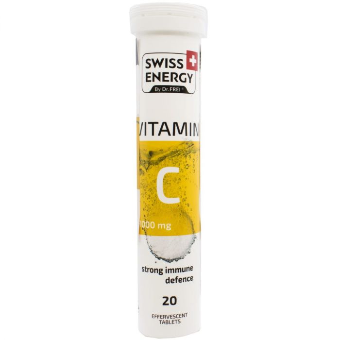 Вітаміни шипучі Swiss Energy Vitamin C 1000 мг таблетки №20