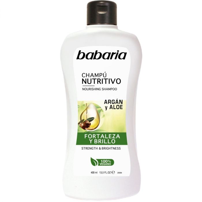 Шампунь Babaria (Бабарія) живильний з аргановою олією та алое 400 мл