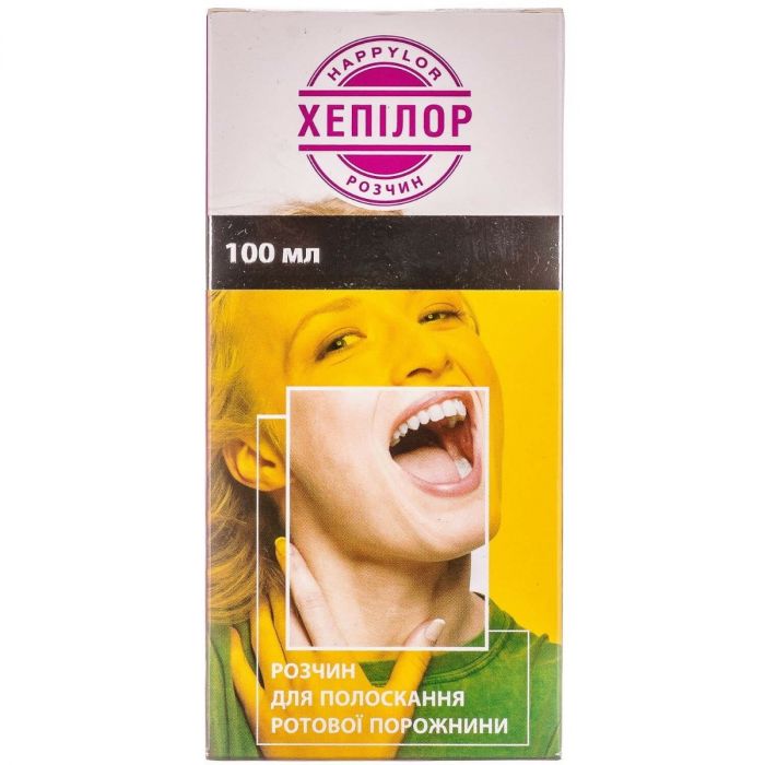 Хепілор розчин для полоскання ротової порожнини 100 мл