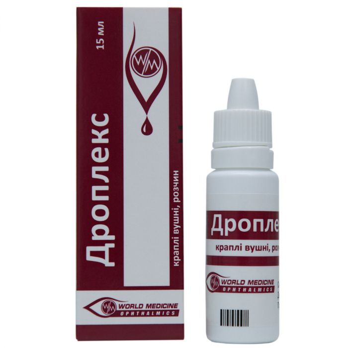 Дроплекс вушні краплі 15 мл