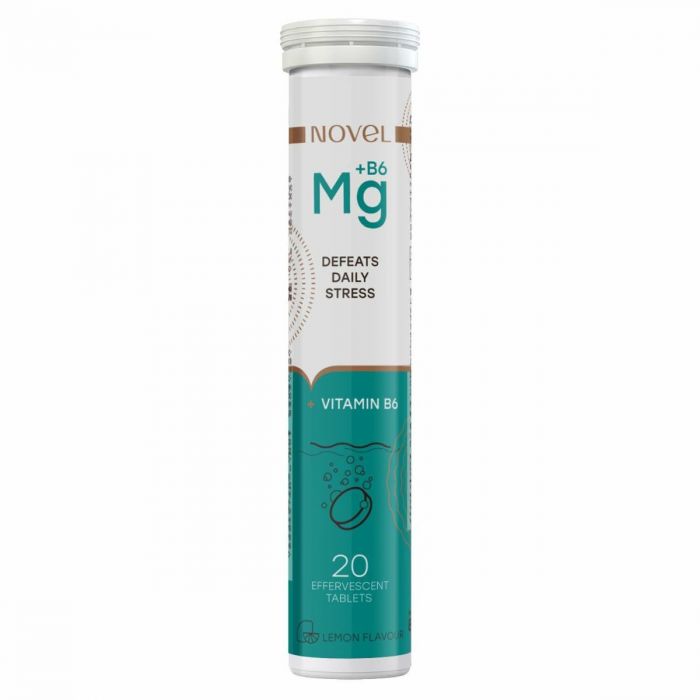 Вітаміни Novel Defeats Daily Stress Magnesium + B6 таблетки шипучі №20