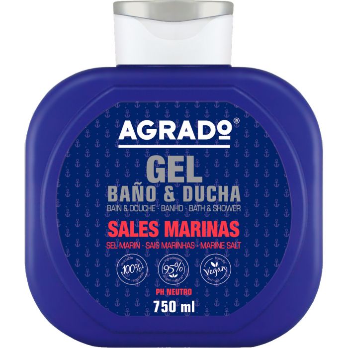 Гель Agrado для душу Морська сіль 750 мл