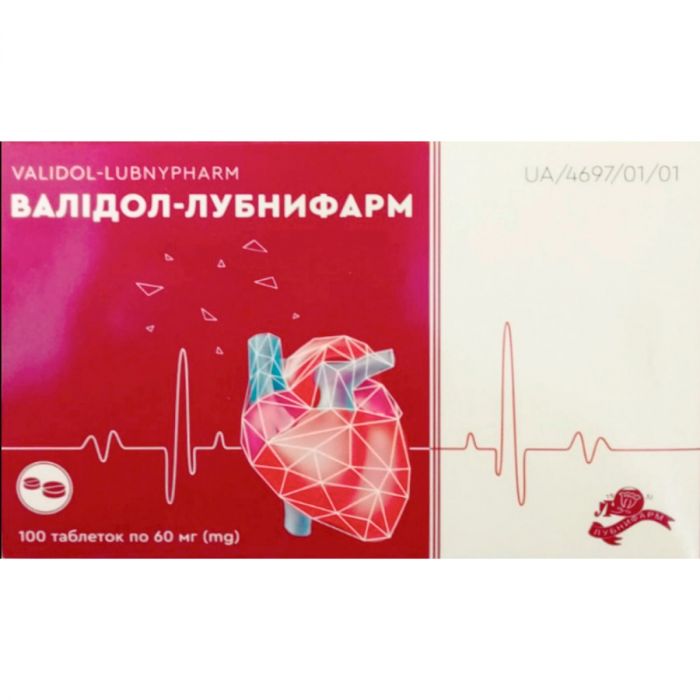 Валідол-Лубнифарм 60 мг таблетки, 100 шт.