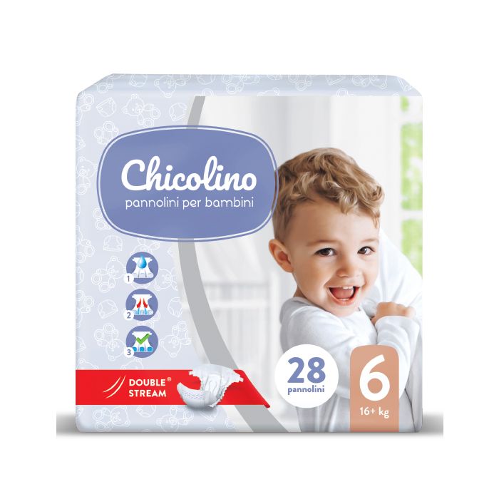 Підгузники дитячі Chicolino 6 (16+кг) 28 шт.