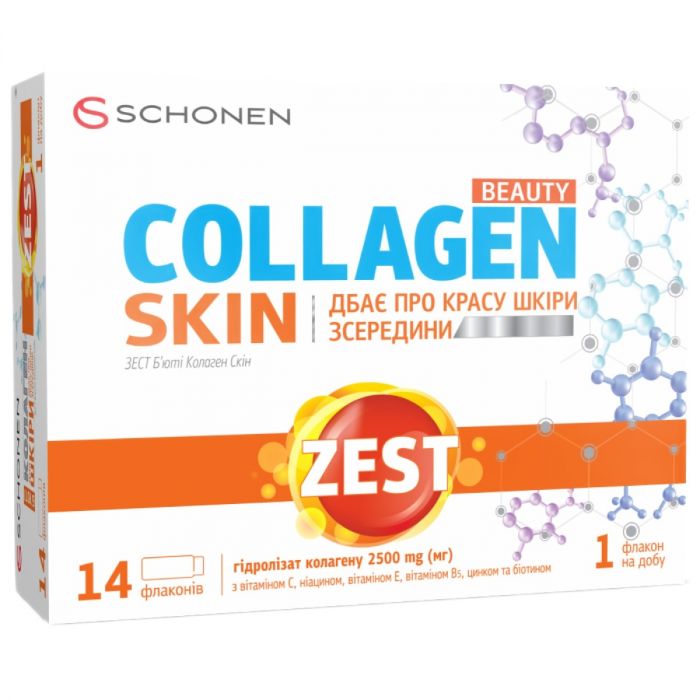 Zest (Зест) Beauty Collagen Skin (Б'юті Колаген Скін) розчин питний 25 мл флакон №14