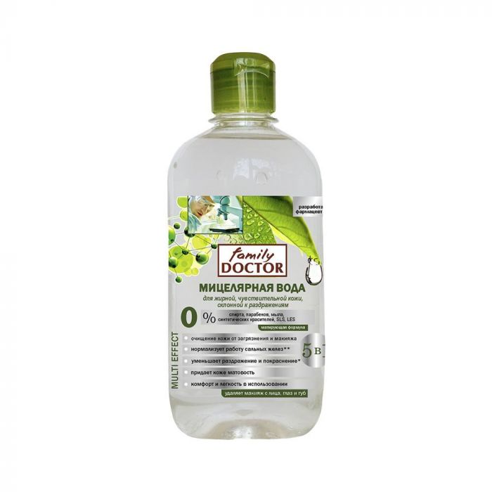 Family Doctor Міцелярна вода для жирної чутливої шкіри 500 мл