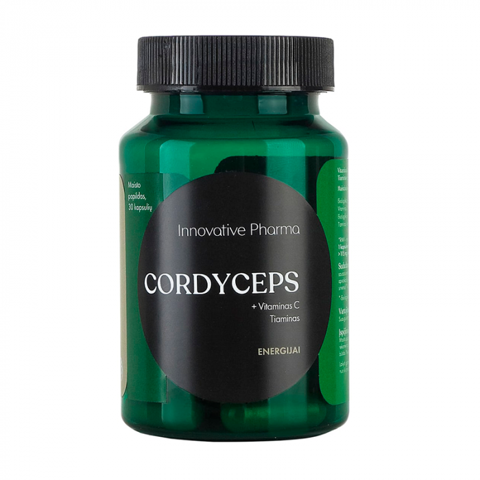 Добавка дієтична Кордицепс Вітамин С + Тіамін капсули №30