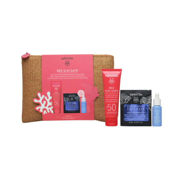 Набір Apivita (Апівіта) Bee Sun Safe захист із сонцезахисним кремом проти пігментних плям SPF50