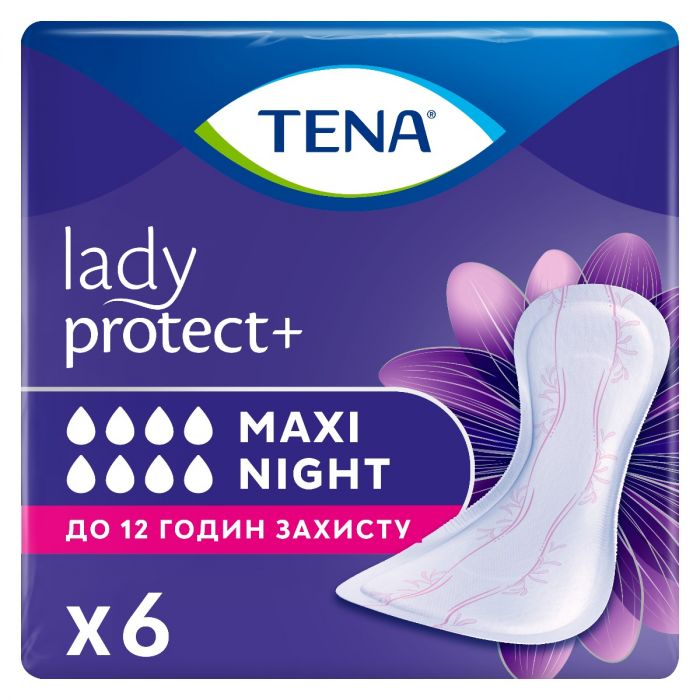 Прокладки урологічні Tena (Тена) Lady Maxi Night №6