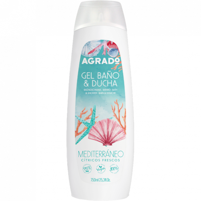 Гель Agrado для душу Середньоземноморський 750 мл