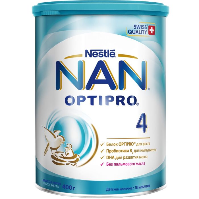 Суміш молочна Nestle NAN-4 Optipro (з 18 місяців) 400 г