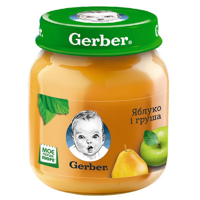 Пюре Gerber яблуко і груша (з 6 місяців) 130 г