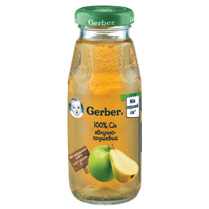 Сік Gerber яблуко, груша (з 6 місяців) 175 мл