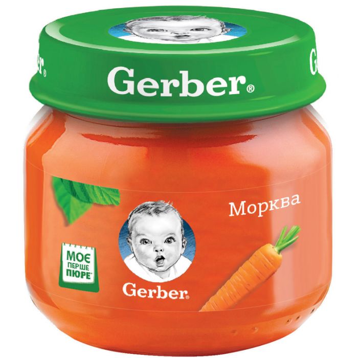 Пюре Gerber морква (з 6 місяців) 80 г
