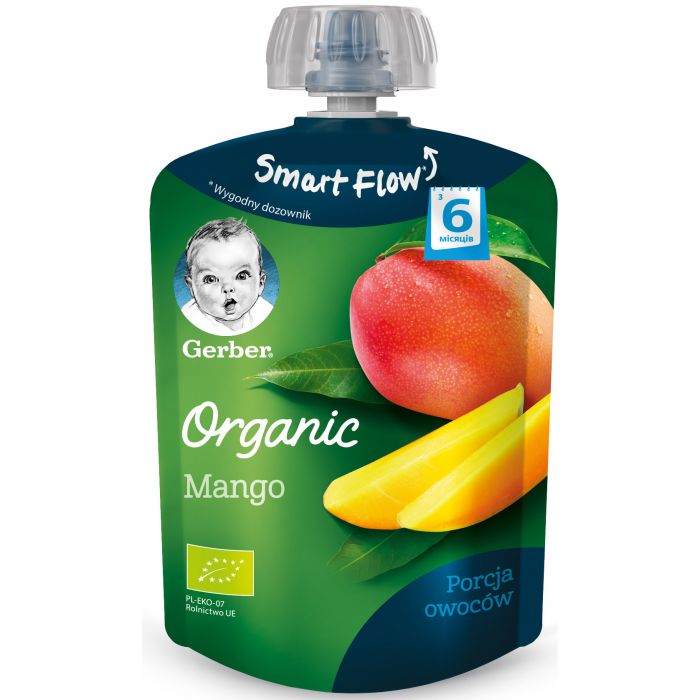 Пюре Gerber Organic органічне манго (з 6 місяців) 90 г