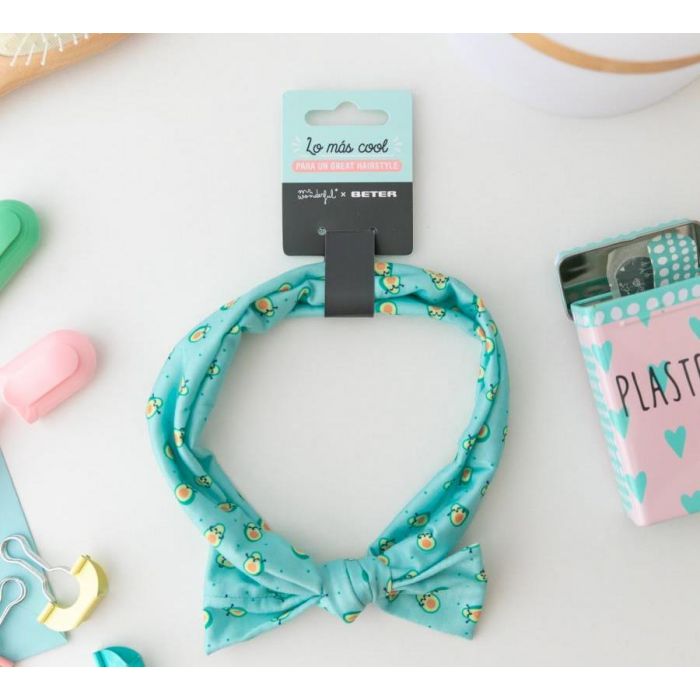 Пов'язка Beter (Бетер) для волосся тканинна з бантом Авокадо