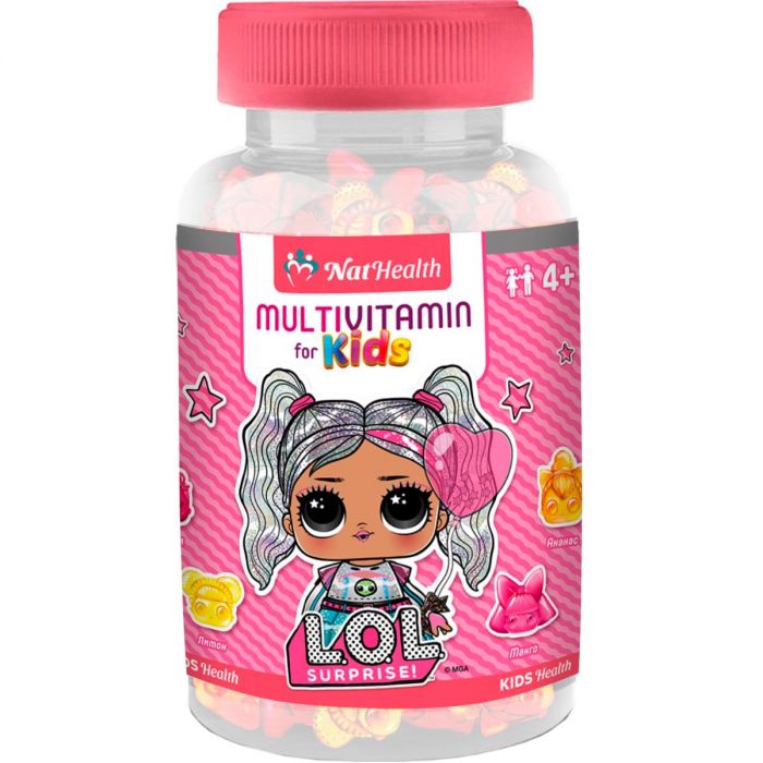 Мультивітаміни для дітей NatHealth, желейні пастилки №54