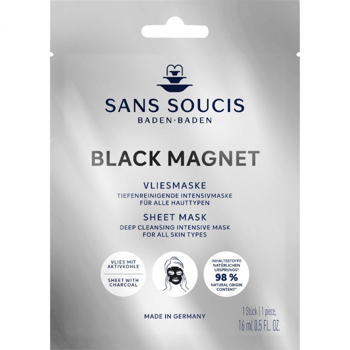 Маска Sans Soucis (Сан Сусі) тканинна Black Magnet очищувальна 16 мл - фото №1 Маска Sans Soucis (Сан Сусі) тканинна Black Magnet очищувальна 16 мл