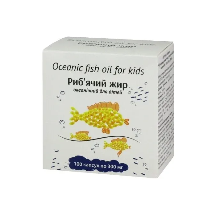 Риб'ячий жир Океанічний для дітей 300 мг капсули №100