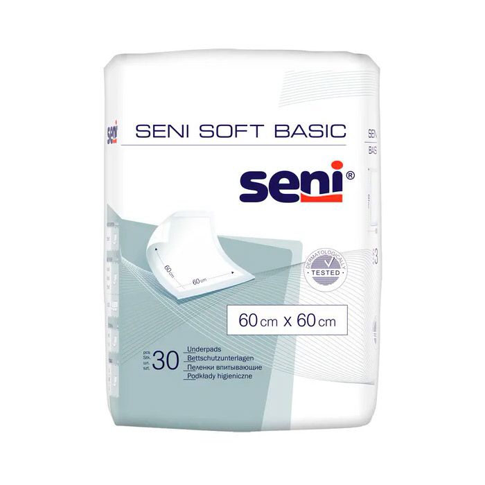 Пелюшки Seni Soft Basic 60х60 см, 30 шт.