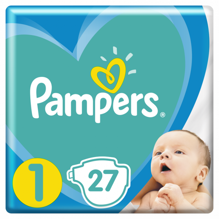 Підгузки Pampers baby born р.1 (2-5кг) 27 шт