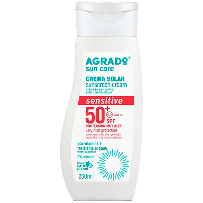 Крем Agrado (Аградо) сонцезахисний для чутливої шкіри SPF50+ 250 мл