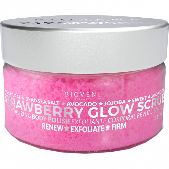 Скраб Biovene (Біовен) для тіла відновлюючий Полуниця 200 г - фото №1 Скраб Biovene (Біовен) для тіла відновлюючий Полуниця 200 г