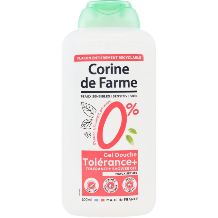 Гель-крем Corine de Farme (Корін де Фарм) для душу Pure 0% для сухої шкіри 500 мл