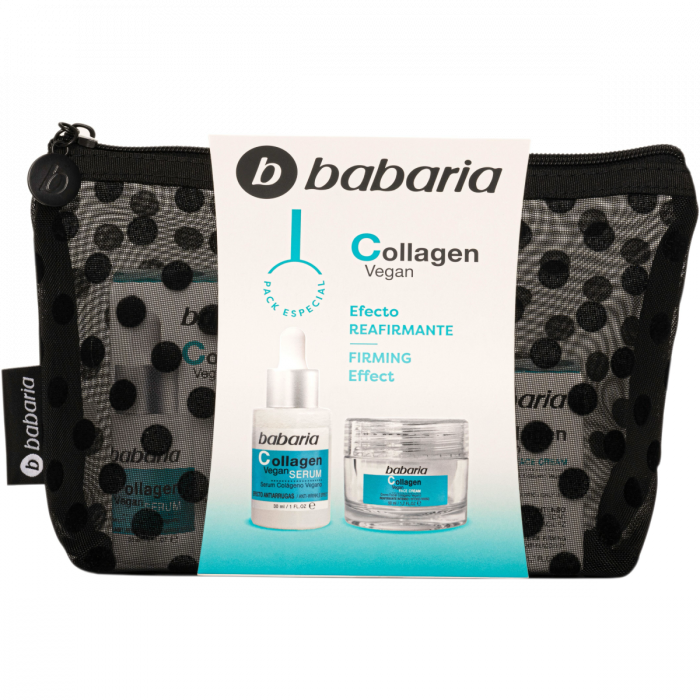 Набір Babaria (Бабарія) Колаген (крем 50 мл+ сироватка 30 мл + косметичка)