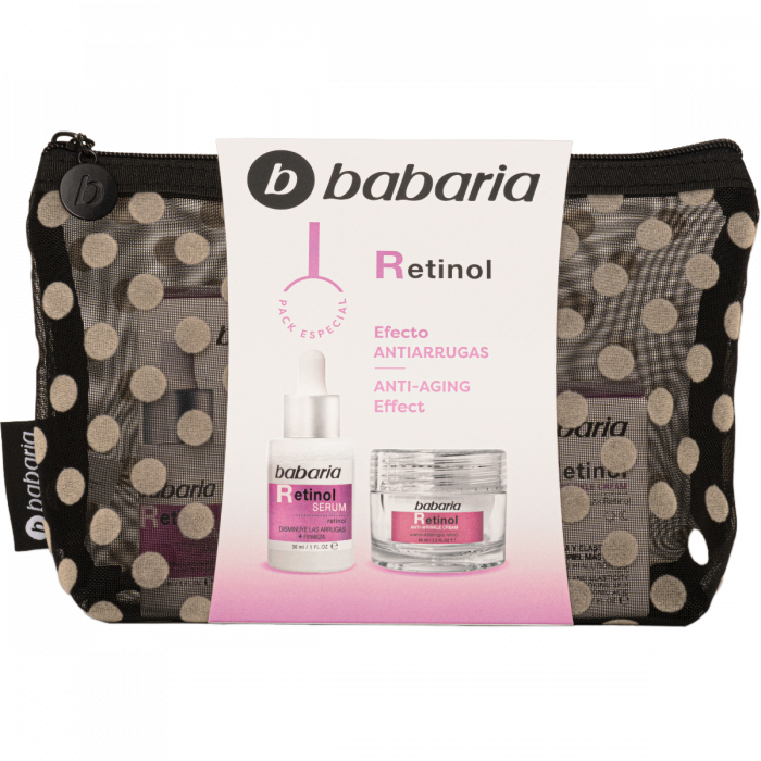 Набір Babaria (Бабарія) Ретинол (крем 50 мл + сироватка 30 мл + косметичка)
