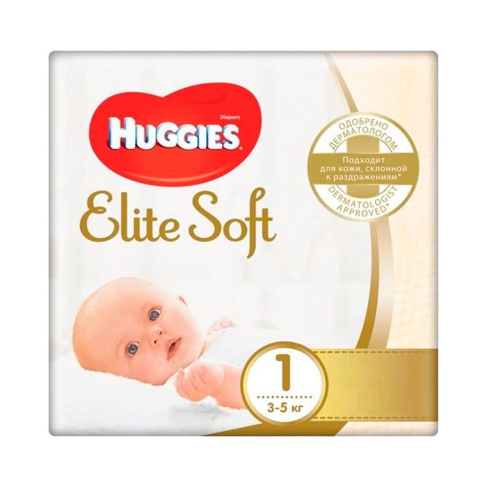 Підгузки Huggies Elite Soft р.1 (3-5 кг) №28x4