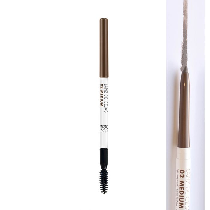 Олівець Beter для брів 02 медіум з щіточкою автомат - фото №1 Олівець Beter для брів 02 медіум з щіточкою автомат