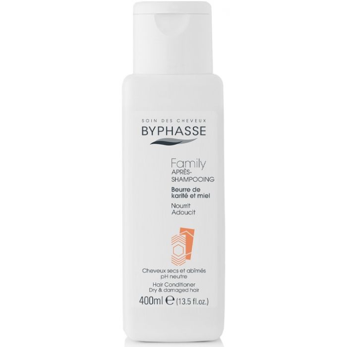 Кондиціонер Byphasse (Біфас) для сухого та пошкодженого волосся з Медом і Маслом Каріте 400 мл