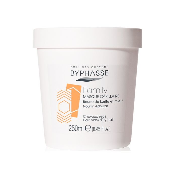 Маска Byphasse (Біфас) для сухого та пошкодженого волосся з Медом і Олією Каріте 250 мл
