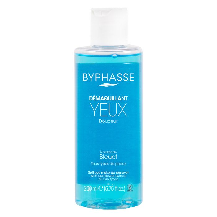 Засіб для зняття макіяжу з очей Byphasse (Біфас) ніжний з екстрактом волошка, 200 мл
