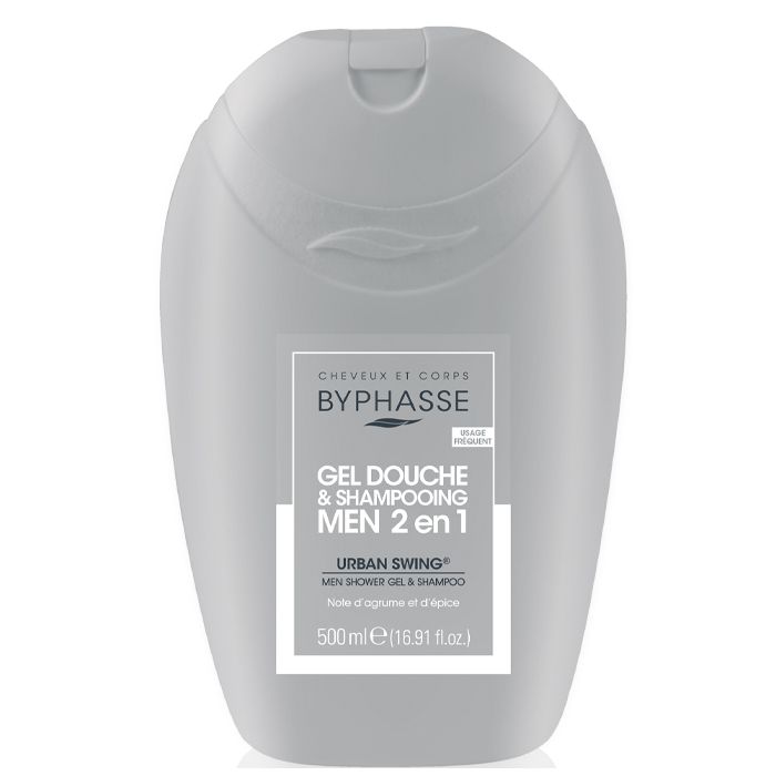 Гель-шампунь  Byphasse (Біфас) для душу  чоловічий  2 в 1 Urban Swing 500 мл