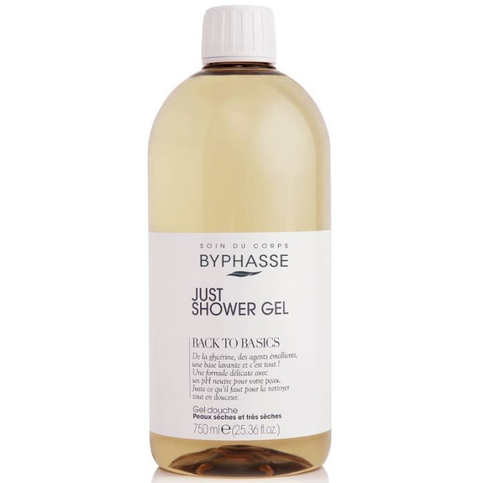 Гель Byphasse (Біфас) для душу Back to Basics для сухої й дуже сухої шкіри 750 мл