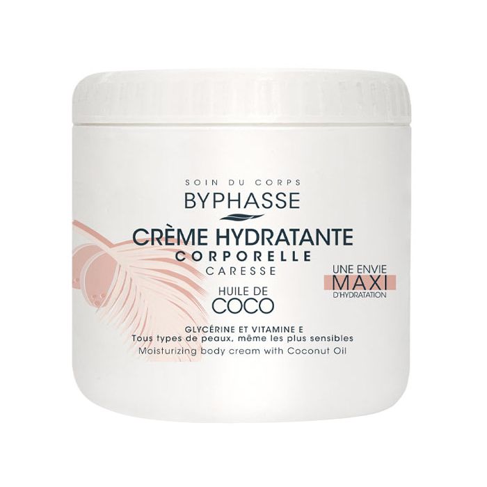 Крем для тіла Byphasse (Біфас) зволожуючий з кокосовим маслом, 500 мл