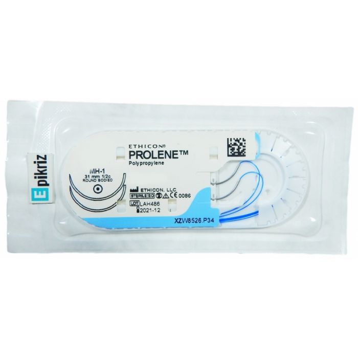 Шовний матеріал Пролен 6-0 колючі II-голки 31 мм 90 см W8525