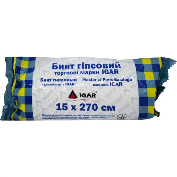 Бинт гіпсовий IGAR 15 х 270 см