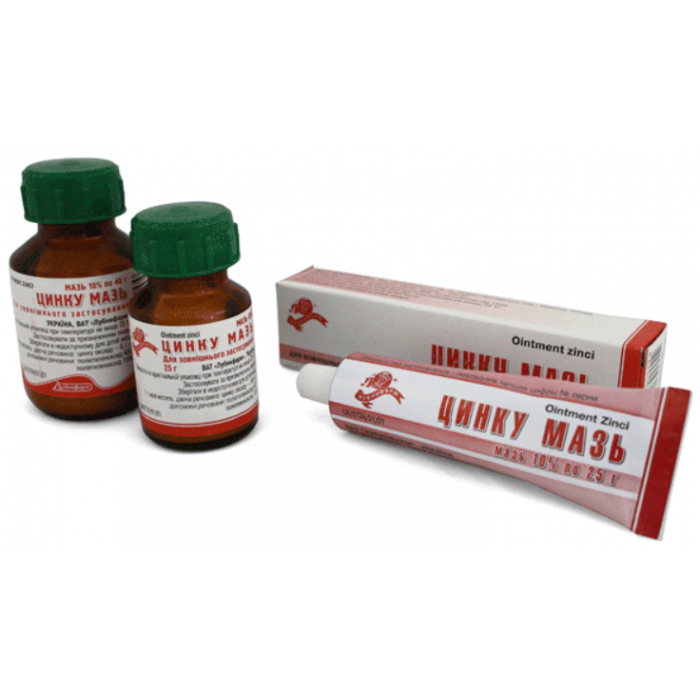 Цинкова мазь 10% 25г