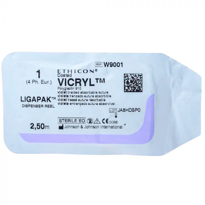 Вікрил 1  250см котушка