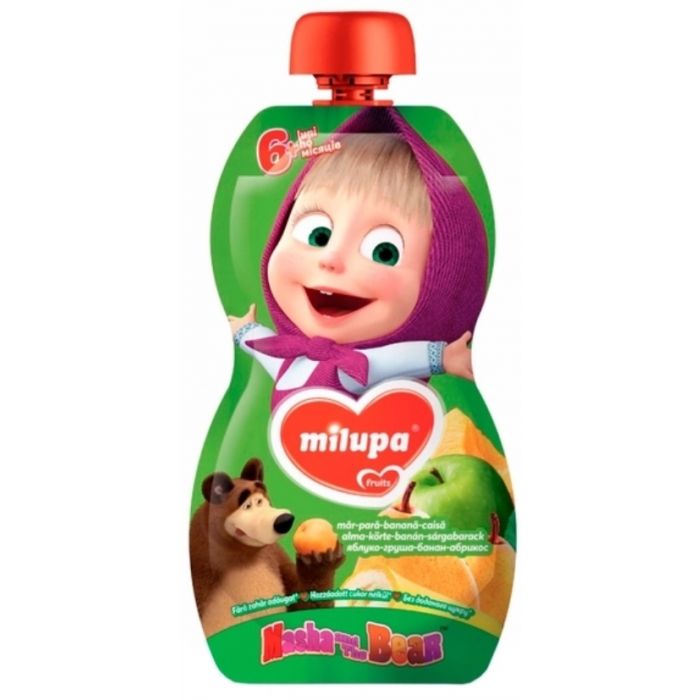 Пюре Milupa Маша і Ведмідь груша банан абрикос 100 г
