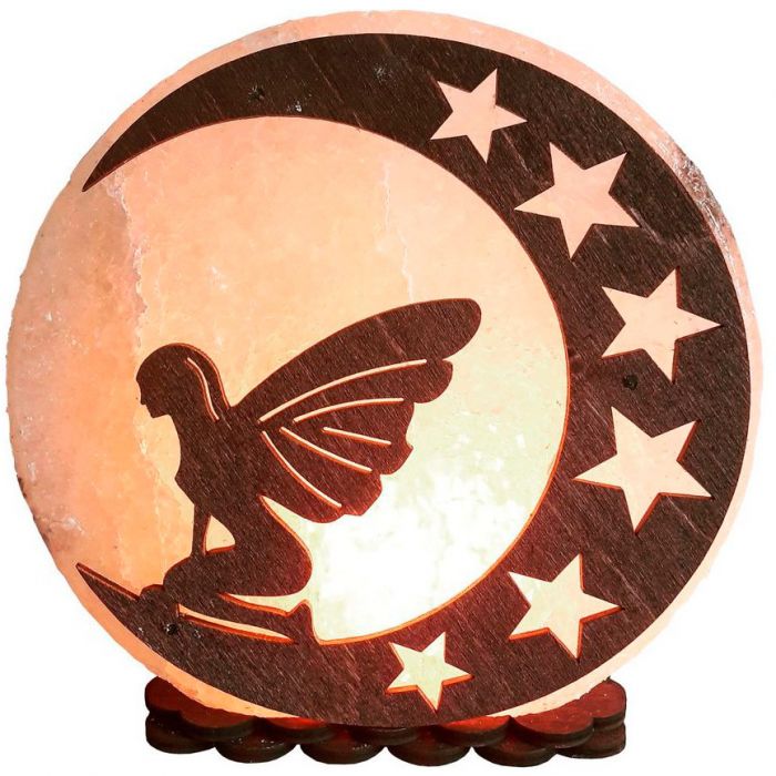 Соляна лампа Фея на Місяці, 3-4 кг sl067*