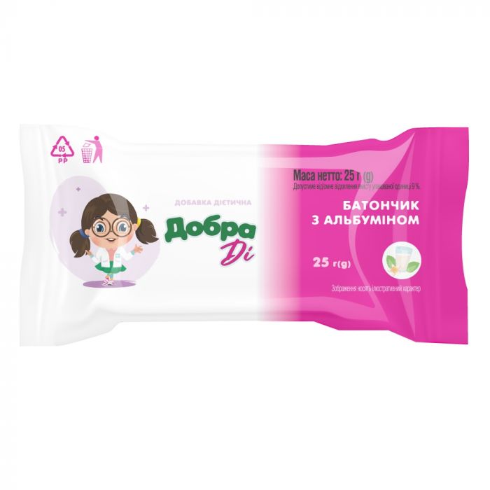 Батончик з альбуміном тм Добра Ді/Добрий Денчик 25 г