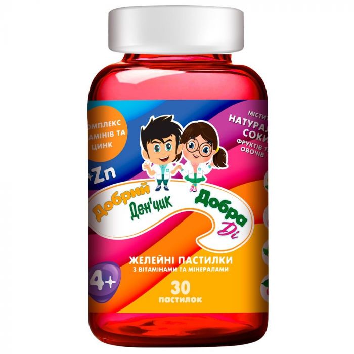 Добрий Денчик / Добра Ді желейні пастилки з вітамінами та мінералами №30