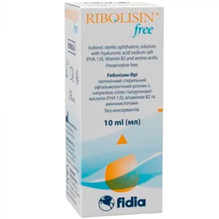 Риболізин Фрі (Ribolisin Free) стерильний офтальмологічний розчин 10 мл