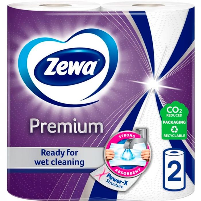 Рушники паперові Zewa Преміум рулон №2