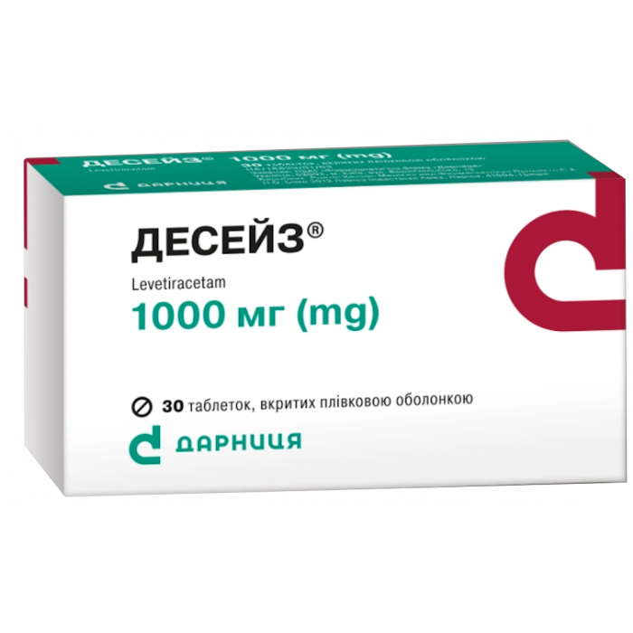 Десейз 1000 мг таблетки №30